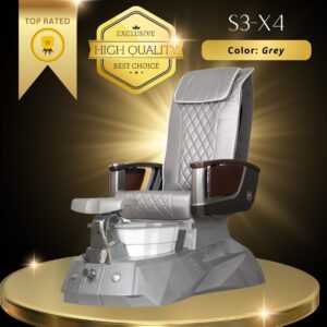 3-X4 Grey Pedicure Chairs