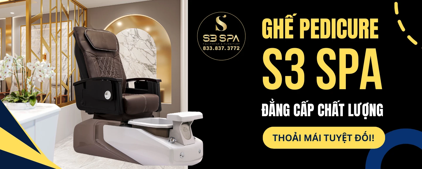 GHẾ PEDICURE S3 SPA – ĐẲNG CẤP CHẤT LƯỢNG, THOẢI MÁI TUYỆT ĐỐI!
