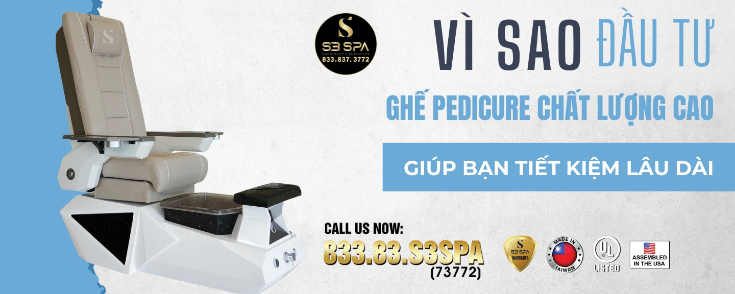 Vì sao đầu tư vào ghế pedicure chất lượng cao giúp bạn tiết kiệm lâu dài